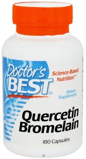 Doctors Best   Quercetin Bromelain Vegan Circulatory Support   180 Vegetarian Capsules