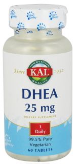 Kal   DHEA 25 mg.   60 Tablets