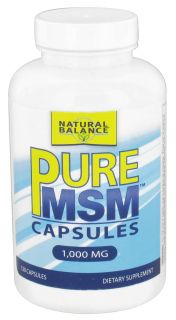Natural Balance   Pure MSM 1000 mg.   120 Capsules (Formerly Trimedica)