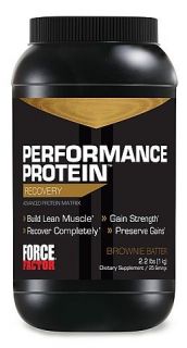 Force Factor   Performance Protein Recovery Brownie Batter   2.2 lbs.