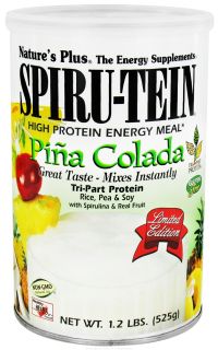 Natures Plus   Spiru Tein High Protein Energy Meal Pina Colada   1.2 lbs.