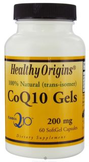 Healthy Origins   CoQ10 Kaneka Q10 Gels 200 mg.   60 Softgels