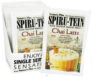 Natures Plus   Spiru Tein High Protein Energy Meal Chai Latte   1 Packet