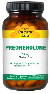 Country Life   Pregnenolone 30 mg.   60 Vegetarian Capsules Formerly Biochem
