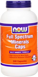 NOW Foods   Full Spectrum Minerals Multi Mineral Formula   240 Capsules