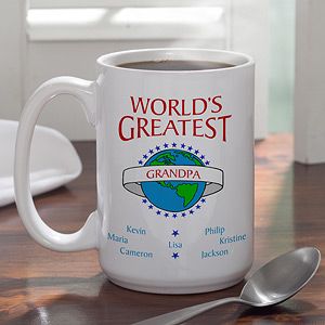 Personalized Large Ceramic Coffee Mug   Worlds Greatest Design