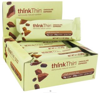 Think Products   thinkThin Protein Bar Chocolate Espresso   2.1 oz.