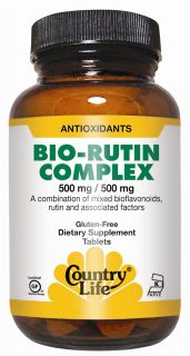 Country Life   Bio Rutin Complex   90 Vegetarian Tablets