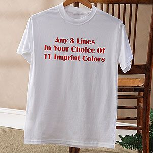 Personalized T Shirt   Custom Printed Text