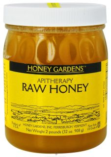 Honey Gardens Apiaries   Apitherapy Raw Honey   2 lbs.