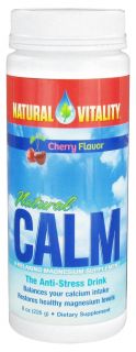 Natural Vitality   Natural Calm Anti Stress Drink Cherry Flavor   8 oz.