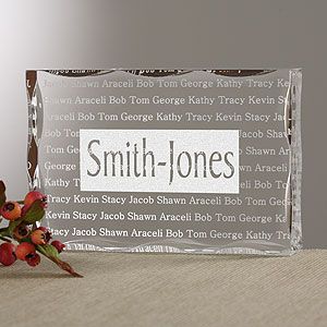 Personalized Gifts   Family Is Forever Family Names Keepsake