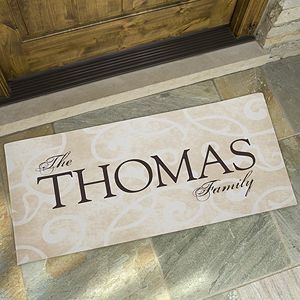 Large Personalized Doormats   Family Name Welcome Mat for Families