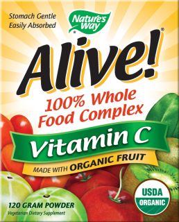 Natures Way   Alive Vitamin C 100% Whole Food Complex   120 Grams