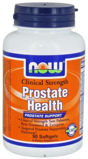 NOW Foods   Prostate Health Clinical Strength   90 Softgels