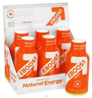 Eboost   Natural Energy Shot Orange   2 oz.