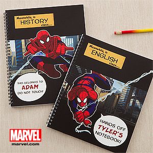 Personalized Spiderman Notebooks