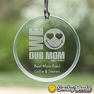 Personalized Suncatchers for Mom   Smiley Face