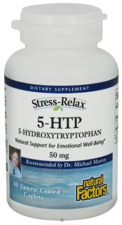 Natural Factors   Stress Relax 5 HTP 50 mg.   60 Capsules