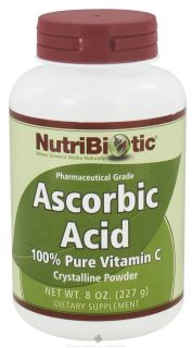 Nutribiotic   Ascorbic Acid Crystalline Powder 100% Pure Vitamin C 2500 mg.   8 oz.