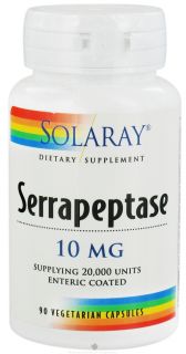 Solaray   Serrapeptase Enteric Coated 10 mg.   90 Vegetarian Capsules