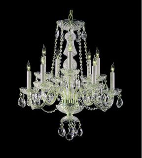 Traditional Crystal 10 Light Chandeliers in Polished Chrome 5050 CH CL MWP