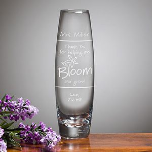 Personalized Teacher Appreciation Bud Vase   Bloom & Grow