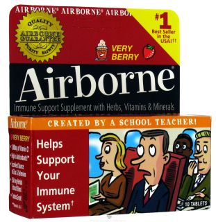 Airborne   Effervescent Health Formula Very Berry   10 Tablets