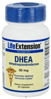 Life Extension   DHEA Dehydroepiandrosterone 50 mg.   60 Capsules