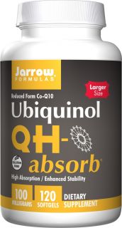 Jarrow Formulas   Ubiquinol QH Absorb 100 mg.   120 Softgels