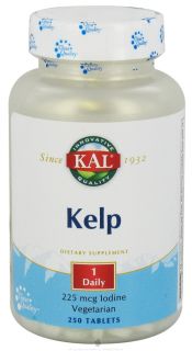 Kal   Kelp With 225 mcg. Iodine   250 Tablets