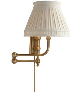 E.F. Chapman Pimlico 1 Light Swing Arm Lights/Wall Lamps in Antique Burnished Brass CHD2154AB LCC