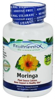 FruitrientsX   Moringa Plant Source Calcium   60 Vegetarian Capsules