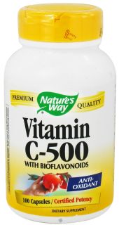 Natures Way   Vitamin C 500 with Bioflavonoids   100 Capsules