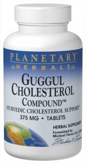Planetary Herbals   Guggul Cholesterol Compound 375 mg.   90 Tablets Formerly Planetary Formulas