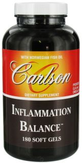 Carlson Labs   Inflammation Balance With Norwegian Fish Oil   180 Softgels