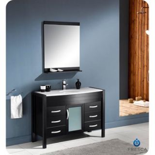 Fresca Infinito 47 Espresso Modern Bathroom Vanity with Mirror