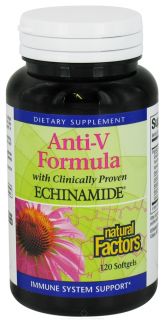 Natural Factors   Anti V Formula with Clinically Proven Echinamide   120 Softgels