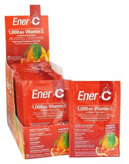 Ener C   Vitamin C Effervescent Powdered Drink Mix Tangerine Grapefruit 1000 mg.   30 Packet(s)