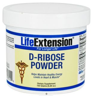 Life Extension   D Ribose Powder   5.29 oz.