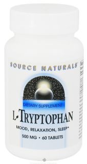 Source Naturals   L Tryptophan 500 mg.   60 Tablets
