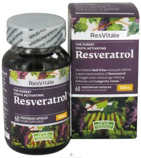 ResVitale   Resveratrol 125 mg.   60 Vegetarian Capsules