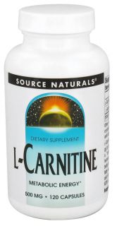 Source Naturals   L Carnitine 500 mg.   120 Capsules