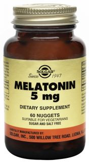 Solgar   Melatonin 5 mg.   60 Nugget(s)