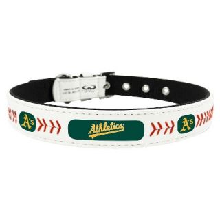 Oakland Athletics Classic Leather Medium Baseball Collar
