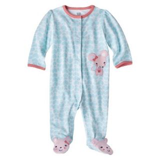 Just One YouMade by Carters Newborn Girls Mouse Sleep N Play   Light Blue 3 M