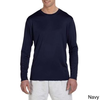 Champion Champion Mens Double Dry Performance Long Sleeve T shirt Navy Size XXL
