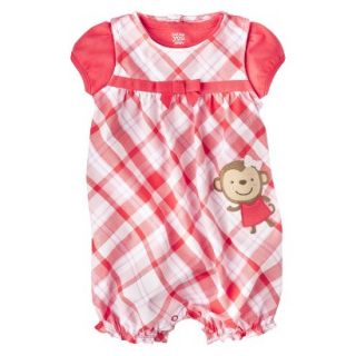 Just One YouMade by Carters Girls Romper and Bodysuit Set   REd/White/Plaid 3