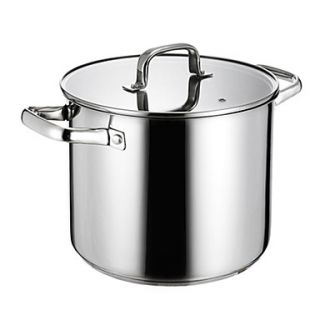 11 QT Stainless steel Stock Pot with Cover, Dia 25cm x H22.5cm