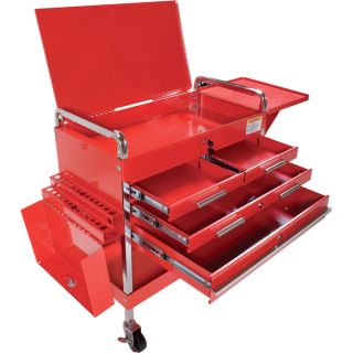 Arcan Service Cart   350 lb. Capacity, 4 Locking Drawers, Model ASC 8013 DLX